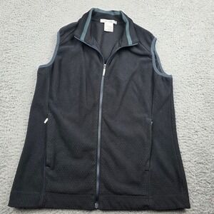 Nike Golf Womens Vest Black Fleece Full Zip Nike Fit‎ Therma Size M